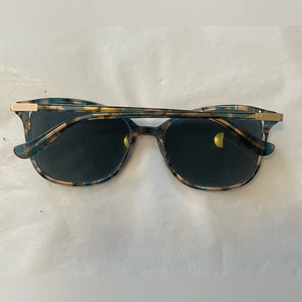 KENSIE Eyeglasses Frame LOW KEY 52/17/135 Tortoise Turquoise FLEX HINGE